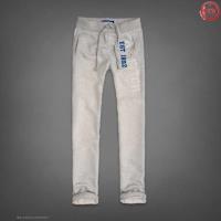 heren abercrombie and fitch est 1892 elastisch sweatpants wit grijs Kleren Ontwerpen hl72p382